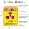 Signmission Radiation & Laser Sign, 5 in H x 3.5 in W, Vinyl Decal, Rectangle OS-2PACK-CR-D-35-V-10282 - alternate 5